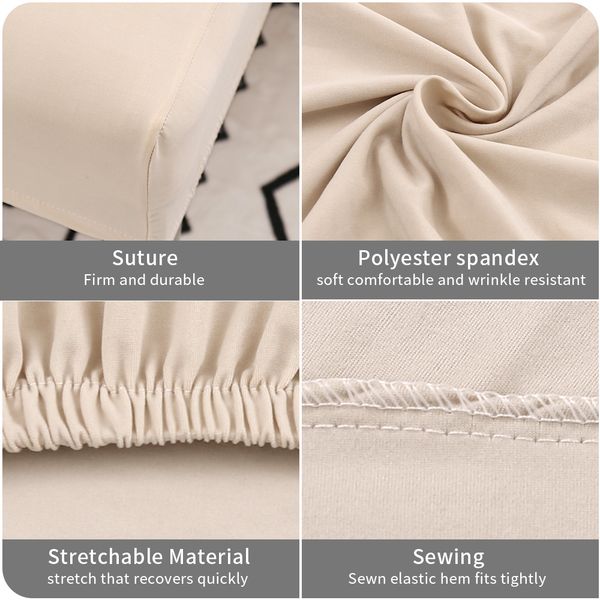 

1/2pcs chair cover dining seat cover spandex stretch elastic wedding banquet chair covers modern plain color l cover