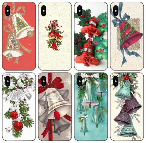 

tongtrade] vintage christmas bell case for iphone 8 7 6s 5s plus x xs 11 pro max galaxy core 8262 huawei p9 lite sony xperia z1 custom case