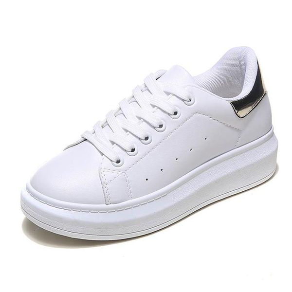 

женщины кроссовки 2019 женщины caual обувь мода белый sneaker круглый toe женщины белые туфли, босоножки, туфли на платформе zapatillas muje, Black