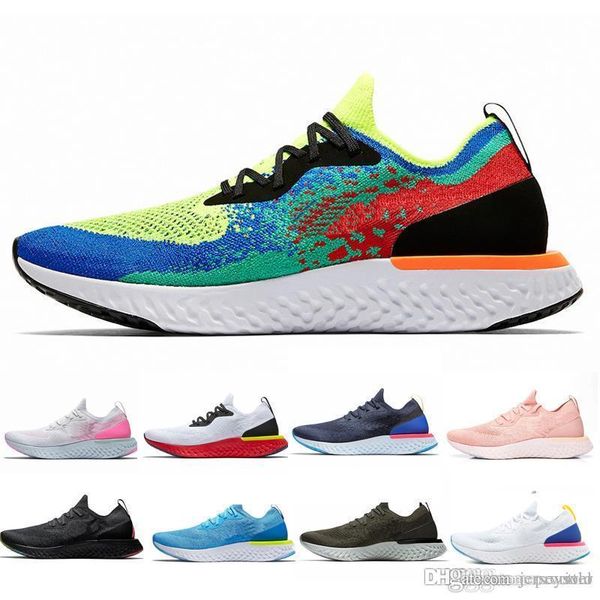 

2018 epic react belgium men women running shoes be true blue white olive black athletic casual sports mens sneakers chaussures size 36-45