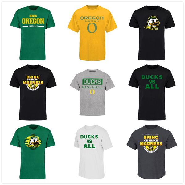 

ncaa university of oregon football t-shirts new style designer men's soccer jerseys sport outdoor short shirts green printed brand logo, Black