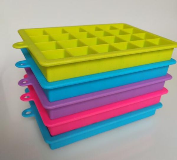 

dining bar large 24 grids silicone ice tray diy ice cream maker square shape form ice mold kitchen bar drinking accessories