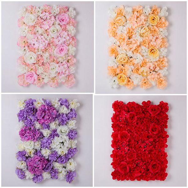 

60x40 cm artificial flower wall background wedding props supplies wall decoration arches silk flower rose peony window