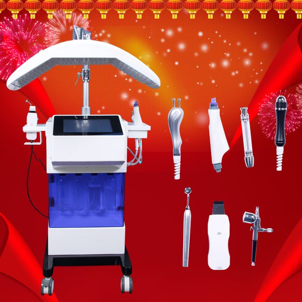 

2018 new arrival water hydrafacial dermabrasion skin deep cleansing led pdt oxygen jet skin scrubber bio face lift ultrasonic