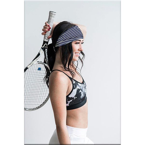 

women's headband yoga running exercise sports workout, Silver