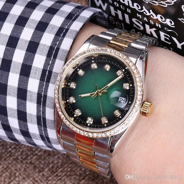 

новая классическая модель человек военные часы из нержавеющей стали роскошные повседневные популярные наручные часы кварцевые часы часы мужс, Slivery;brown