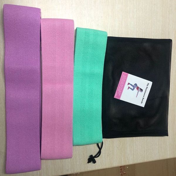 

3 pcs/set hip resistance band fitness tension squat belt stretching training rope elastic belts non slip hip circle loop glute workout tool