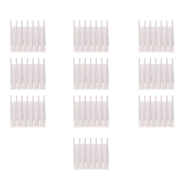 

10x silver tone aluminium heatsink heat sink radiator cool fin 20*20*6