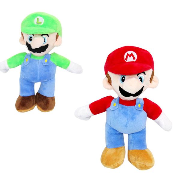 

super mario bros stand luigi mario plush toys soft stuffed anime dolls for kids gifts 10inch 25cm super mario plush toys 100pcst1i1616