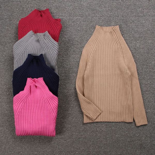 

2019 newchildren kids autumn baby boy girl solid print cotton sweater casual outerwear pullovers coat clothes, Blue