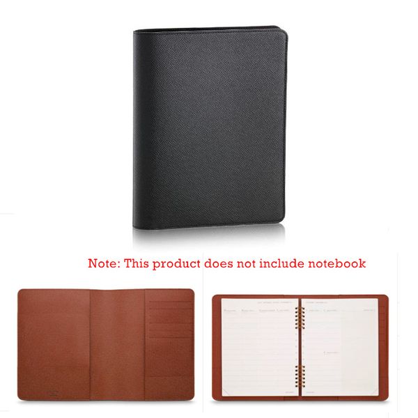 

grade brown canvas coated real calf leather desk agenda cover r20100 23*18cm