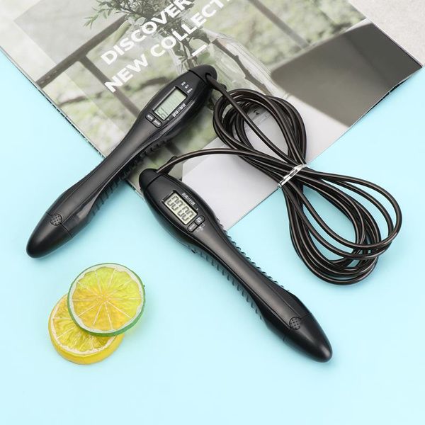

1 pc smart digital skipping rope with counter lcd display children exercise non-slip handles jumping rope home fitness