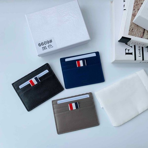 

fast shipping fashion bottoms lady leather wallet multicolor card purse card holder original box women classic 3 colors purse with box, Brown;gray