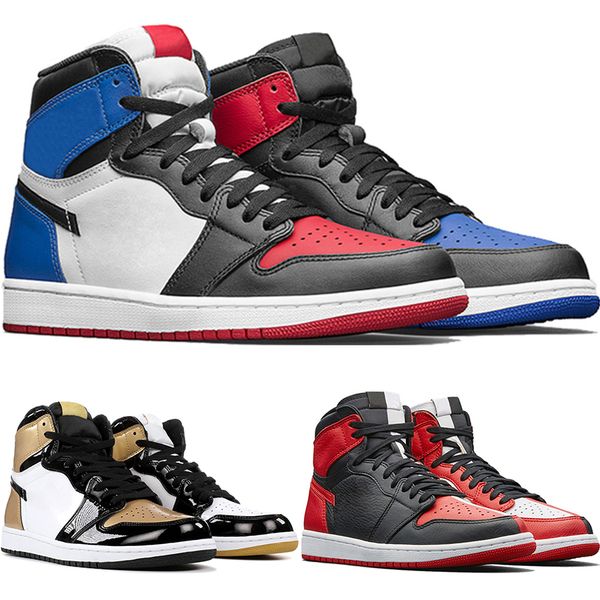 

1 high og mens basketball shoes banned bred toe shadow gold 3 designer mens athletics sneakers trainers us 7-13