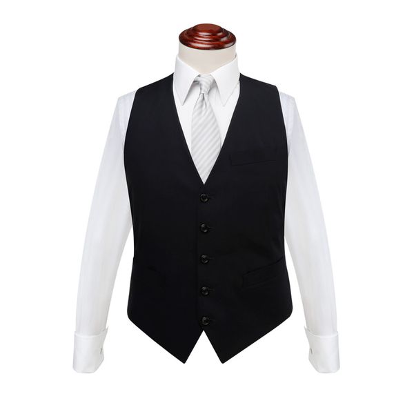 

black men suit vest chalecos para hombre chaleco hombre vest gentleman slim fit for men suit waistcoat business vests, Black;white