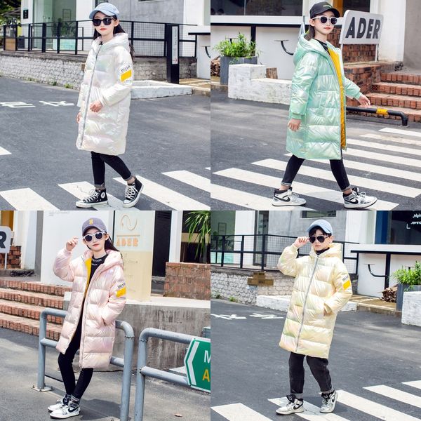 

2020 children's anti-season midi down jacket for boys and girls colorful down jacket, Blue;gray
