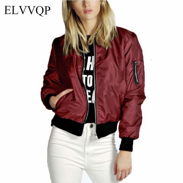 

korean spring female women bomber jacket vintage cotton black long sleeve windbreaker 2019 chic woman short jacket veste n237, Black;brown