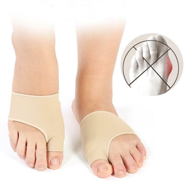 

genkent 2 pcs bunion corrector gel pad stretch nylon hallux valgus protector guard toe separator orthopedic supplies