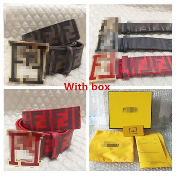 

mens fashion designers belts luxury belt man woman belts fÃªndÃ¬ f l letters smooth g buckle with box, Black;brown