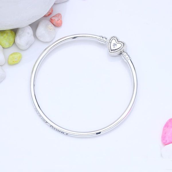 

fine jewelry 100% 925 moment snake chain charm bangles for women charms bracelet lady jewelries diy, Golden;silver