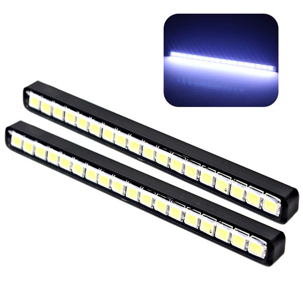 

2pcs auto daylight car daytime led light car styling running lights 18 leds waterproof dc 12v super bright drl