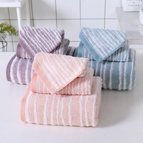 

cotton towel soft absorbent towel bath towel three-piece thick absorbent