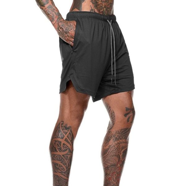 

loose men's shorts summer sports and leisure wild shorts lining pockets convenient fitness running quick-drying men's, White;black