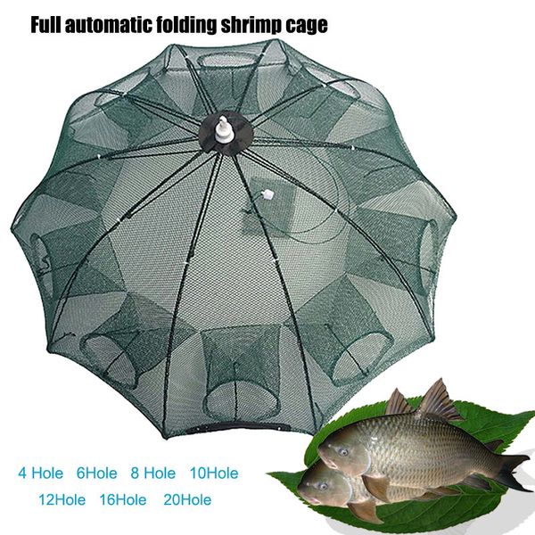 

portable fishing net nylon automatic foldable catch fish baits trap for fishes shrimp minnows crab cast mesh 88 ys-buy