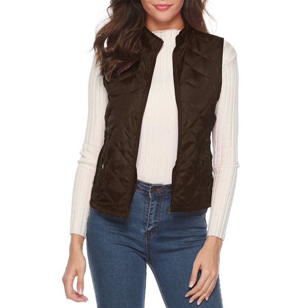 

women's vest coat autumn winter solid jacket thick warm vests outwear female sleeveless streetwear tommis korean style guccy, Black;white