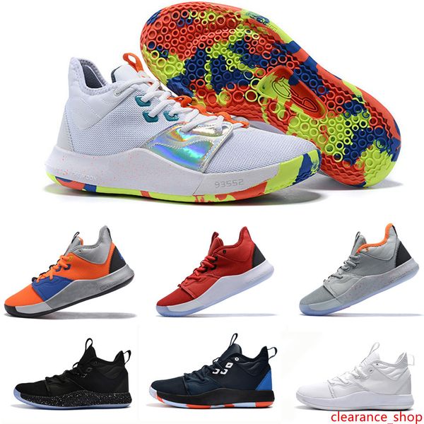 

2019 paul 3 george bhm black history month collection mens basketball shoes pg 3 pure platinum metallic gold men designer sneakers