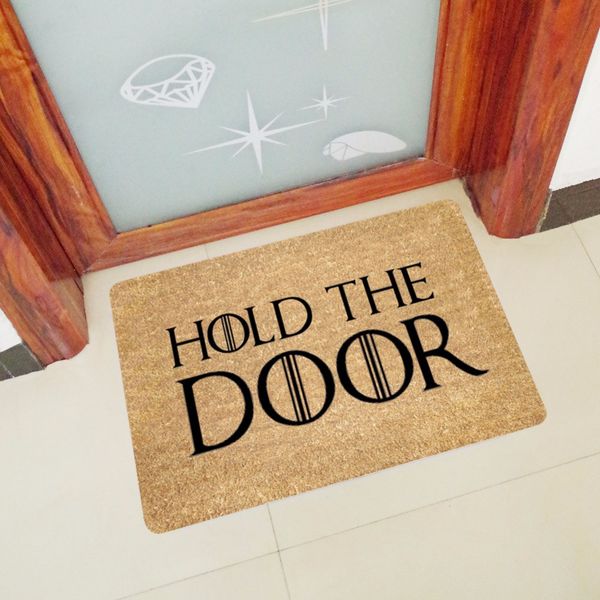 Drop Ship Hold The Door Entrance Welcome Mats Rubber Funny Doormats Doormats Hallway Doorway Bathroom Rugs Floor Mats And Carpet Outdoor Furniture