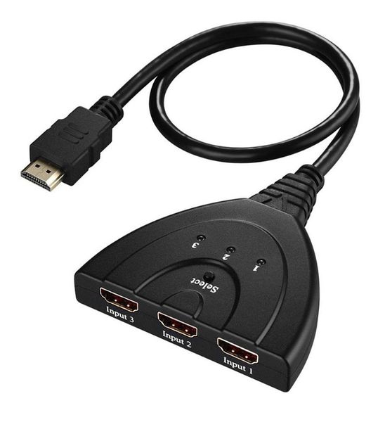 

3 порта hdmi in и 1 out full hd 1080p 4k*2k hdmi switch 3d-дисплей изображения для мультимедийных устройств портативный