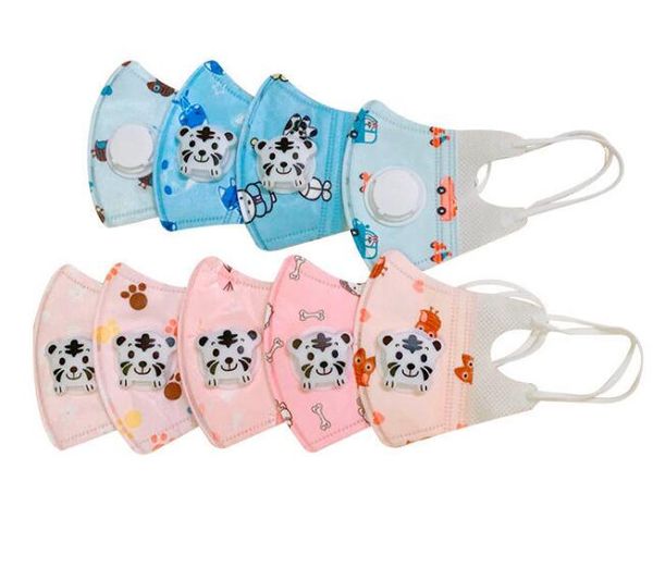 

kids n95 mask 3d 5 layers cartoon face masks with filter breather valve pm2.5 anti dust mask cartoon dustproof protective mask gga3288