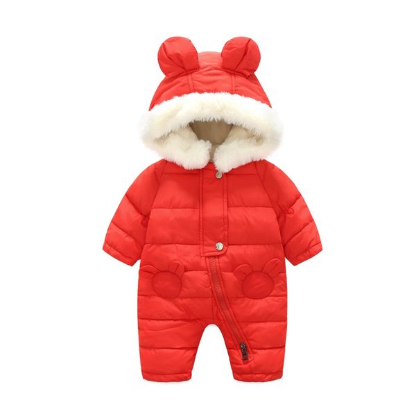 

kids baby girls coats clothes children boys cute cotton outerwear infant warming plush jumpsuits bear ears long newbody coat, Blue;gray