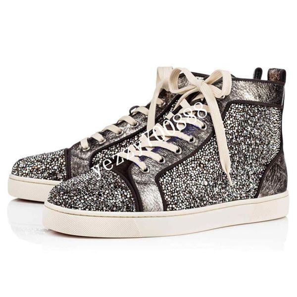 

new designer shoes studded spikes fashion red suede leather mens womens flat bottoms luxury shoes party lovers sneakers size 36-47 fdzhlzj26, Black