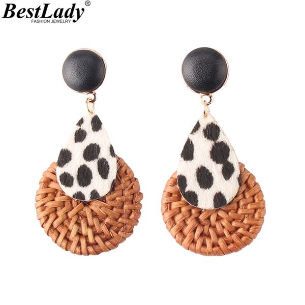 

lady fashion handmade leopard print drop earrings for women boho dangle statement earrings wedding party girl gifts jewelry, Silver
