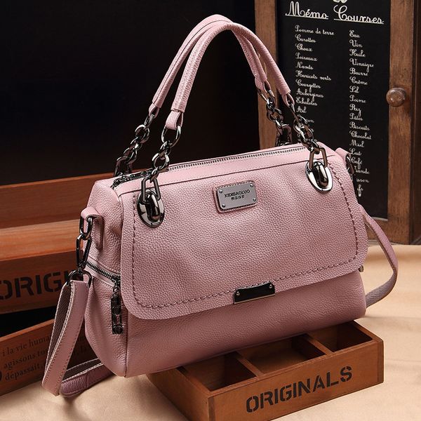 

2020 new women's bag handbag fashion handbag casual messenger bag chain hand shoulder flip with leather fashion