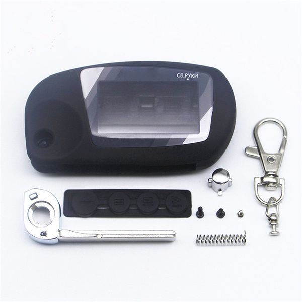 

new arrival case for scher-khan magicar 5 6 uncut blade fob case cover m5 m6 folding car flip remote +keychain glass