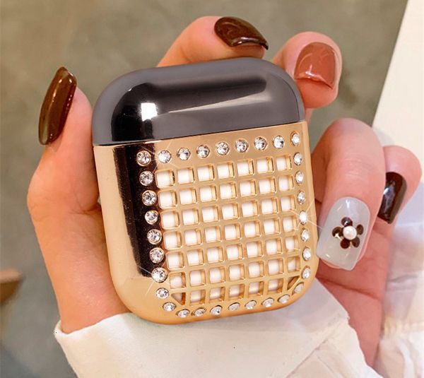 

luxury fashion diamond metal case shining bingbing case for airpods for air pods airpods case with retial box