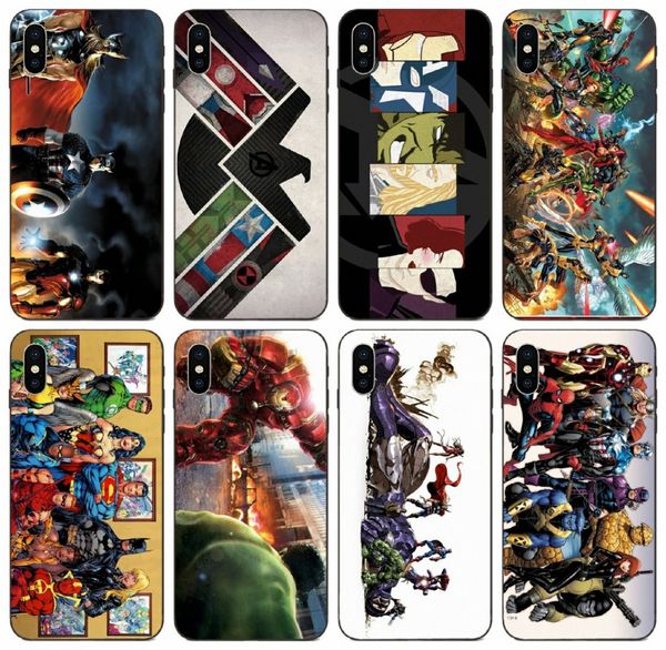 

tongtrade] ретро мстители comic дело hero для iphone 11 pro max x xs xr 8s 8 7s 7 6 samsung a10e a10s huawei y9 p30 sony xperia x case
