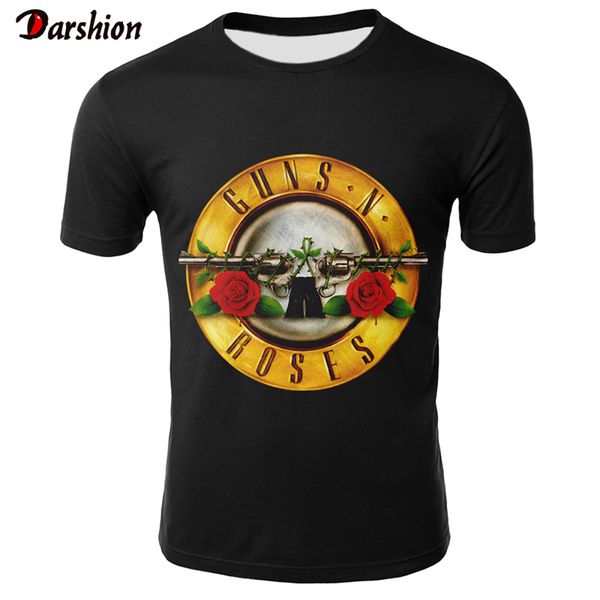 

roses and guns t shirt for men /women 2019 cool 3d t shirt short sleeve men guns n roses sale clothing male tshirt drop ship, White;black