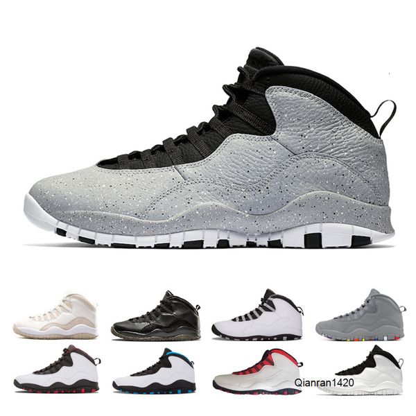 

10 10s men basketball shoes westbrook class of 2006 cool steel grey chicago powder blue gs fusion red sports sneaker size 41-47