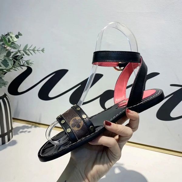 

2019 designer luxury lea women dress sandals dress shoes box dust bag high heel leather shoes with dust bag heeled sandal platform open toes, Black