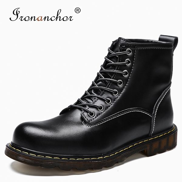 

2019 winter men ankle boots rubber warm snow boots men #xs89027, Black
