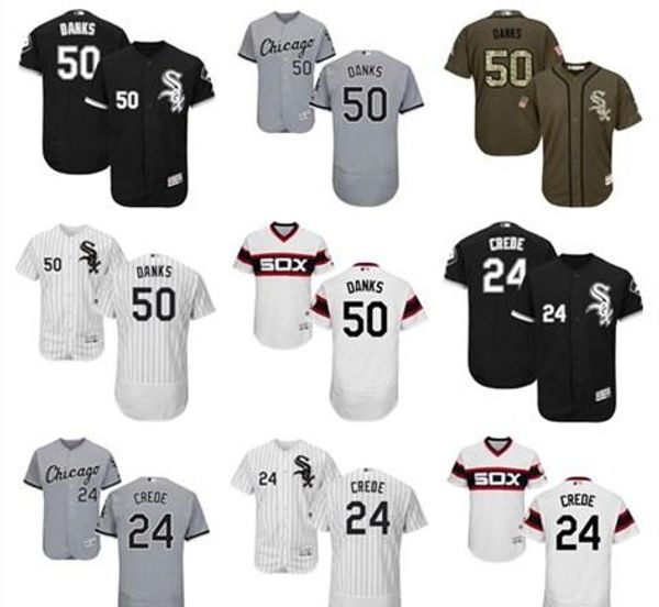 

mens women youth #chicago white #24 joe crede 50 john danks custom white black blue jerseys francisco jersey