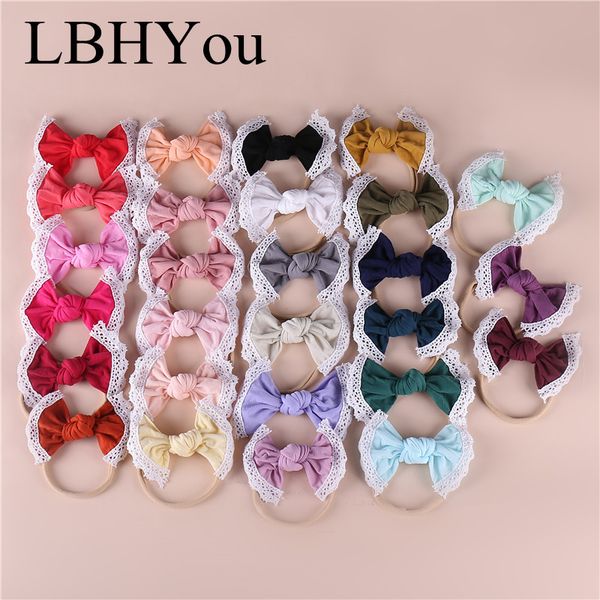 

27pcs ђзел лђки нейлона ободки кѬђжевом trims.super мгкого нейлона лопок bowknot лаи, Slivery;white