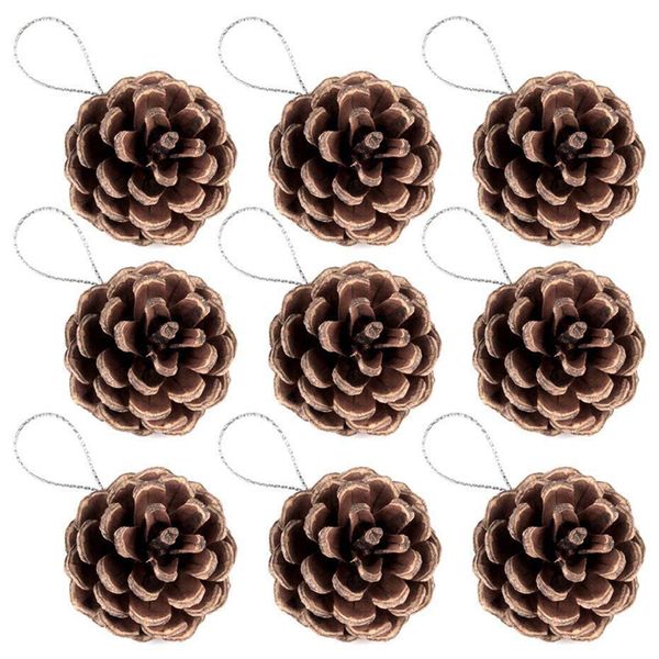 

72pcs christmas hanging pinecone ornaments xmas tree ornaments party supplies