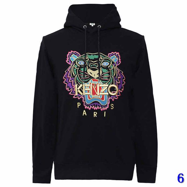 

designer hoodie tiger head embroidered men women sweatshirts autumn hoodies fashion streetwear pullover6, White;black