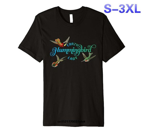 

men t shirt crazy hummingbird crazy fitted birder sizes-3xl funny t-shirt novelty tshirt women, White;black