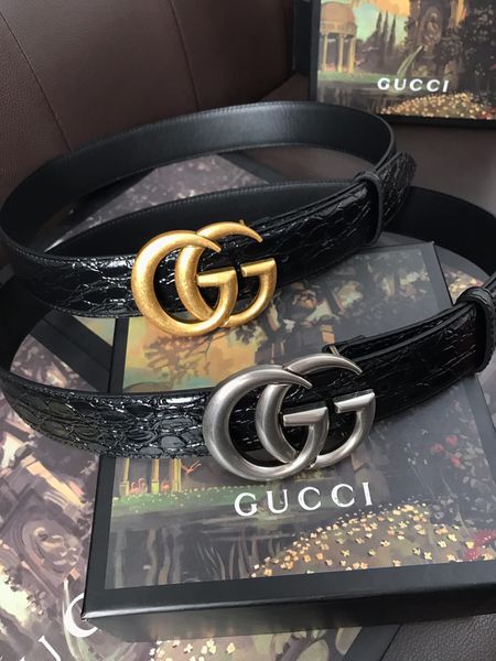 

2019 классическая пряжка из натуральной кожи черный ремень с коробкой ремни мужски